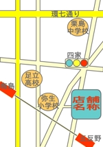 らび亭 ～ Rabbit Tail ～ (rabitei_2013)さんの店舗地図（マップ）のデザインへの提案
