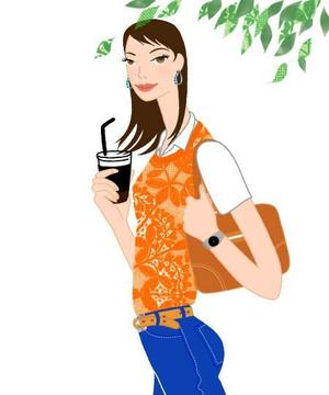 ciko ()さんの女性誌やファッション誌の表紙に使えるような女性のイラストへの提案