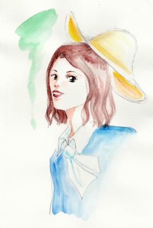 イラスト描きますmachaです (macha91)さんの女性誌やファッション誌の表紙に使えるような女性のイラストへの提案