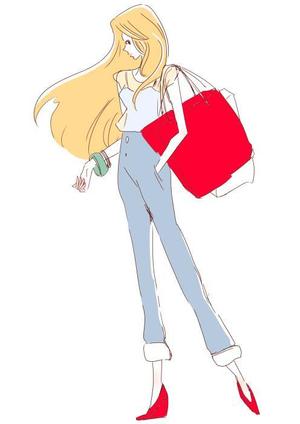 尾池ユリ絵 (setsuna)さんの女性誌やファッション誌の表紙に使えるような女性のイラストへの提案