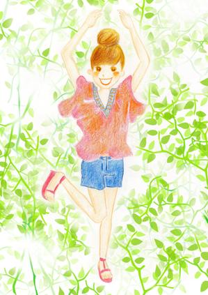 sakuaki0304さんの女性誌やファッション誌の表紙に使えるような女性のイラストへの提案