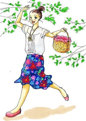 ikuko (ikuko_k)さんの女性誌やファッション誌の表紙に使えるような女性のイラストへの提案