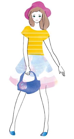hikarumeganeさんの女性誌やファッション誌の表紙に使えるような女性のイラストへの提案
