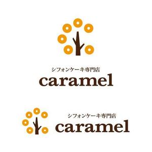 さんのシフォンケーキ専門店「シフォンケーキ専門店caramel」のロゴへの提案