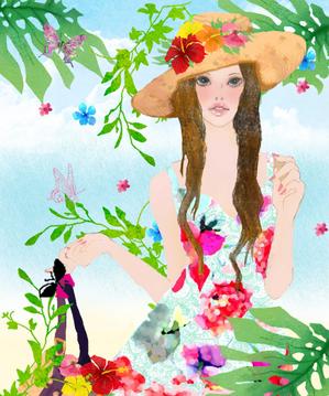 macky-saさんの女性誌やファッション誌の表紙に使えるような女性のイラストへの提案