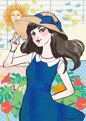 takahashi (takahashi_h)さんの女性誌やファッション誌の表紙に使えるような女性のイラストへの提案