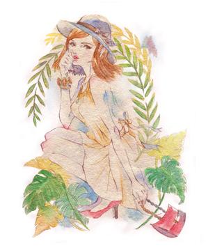 10moka (10moka)さんの女性誌やファッション誌の表紙に使えるような女性のイラストへの提案