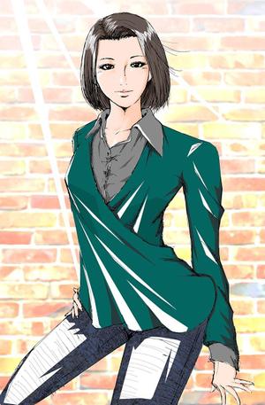 サカグチシンジ (sakaguchi_shinji)さんの女性誌やファッション誌の表紙に使えるような女性のイラストへの提案
