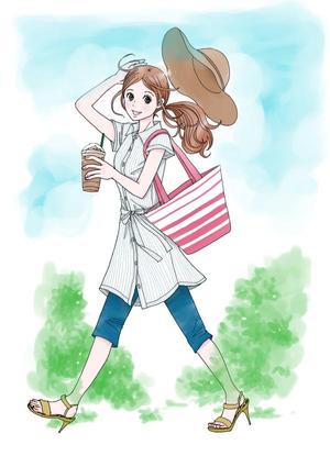 CW ()さんの女性誌やファッション誌の表紙に使えるような女性のイラストへの提案