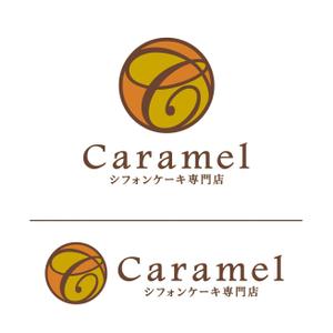 ふくみみデザイン (fuku33)さんのシフォンケーキ専門店「シフォンケーキ専門店caramel」のロゴへの提案