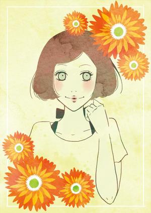 le lis (le-lis)さんの女性誌やファッション誌の表紙に使えるような女性のイラストへの提案