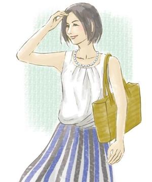 forendさんの女性誌やファッション誌の表紙に使えるような女性のイラストへの提案