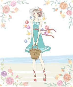 you1214 ()さんの女性誌やファッション誌の表紙に使えるような女性のイラストへの提案