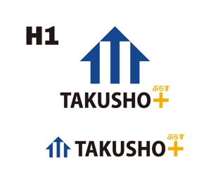 tsujimo (tsujimo)さんの不動産会社　札幌宅商の売主物件　「TAKUSHO+」のロゴへの提案