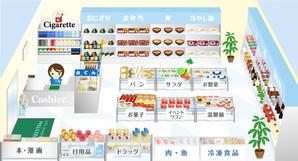 dickinsoniaさんのコンビニの店内イラストの制作！への提案