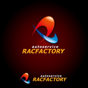 さんの自動車修理メインの会社ロゴ 「auto servirce RAC FACTORY」への提案