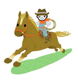 アトリエマッシュ (kitamura_atk)さんのウエスタンな馬のイラストへの提案