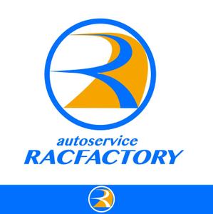 50nokaze (50nokaze)さんの自動車修理メインの会社ロゴ 「auto servirce RAC FACTORY」への提案