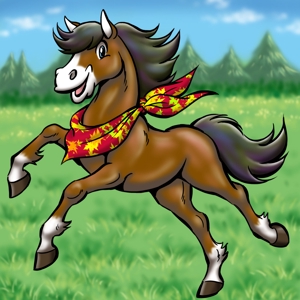 MEGA (MEGA)さんのウエスタンな馬のイラストへの提案