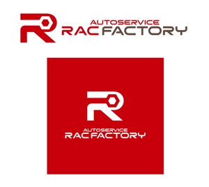 FISHERMAN (FISHERMAN)さんの自動車修理メインの会社ロゴ 「auto servirce RAC FACTORY」への提案
