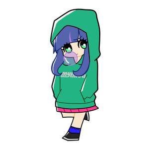 melot (melot)さんの2頭身の女の子キャラクターへの提案
