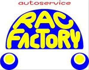 smilesforestさんの自動車修理メインの会社ロゴ 「auto servirce RAC FACTORY」への提案