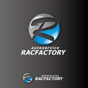 さんの自動車修理メインの会社ロゴ 「auto servirce RAC FACTORY」への提案