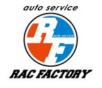 NEIKON (NEIKON)さんの自動車修理メインの会社ロゴ 「auto servirce RAC FACTORY」への提案