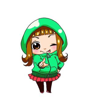 しろぶた (shiro96mame)さんの2頭身の女の子キャラクターへの提案