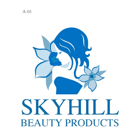 mimiusaさんの海外で化粧品を販売する「SKYHILL BEAUTY PRODUCTS」のロゴへの提案