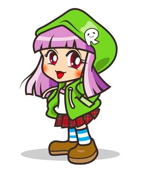 dox7さんの2頭身の女の子キャラクターへの提案