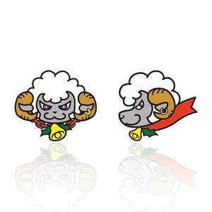 shirokuma_design (itohsyoukai)さんのロックテイストのある羊のイラスト（キャラクター）顔（頭）部分アップ希望への提案