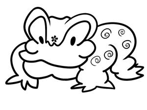 ⌒(ё)⌒ ()さんの3本脚・3本指カエルのキャラクターデザインへの提案