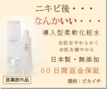 こねこ 事務所 (ko-neko)さんのニキビ痕専用化粧水「リプロスキン」の記事風のバナーを作成してください。への提案