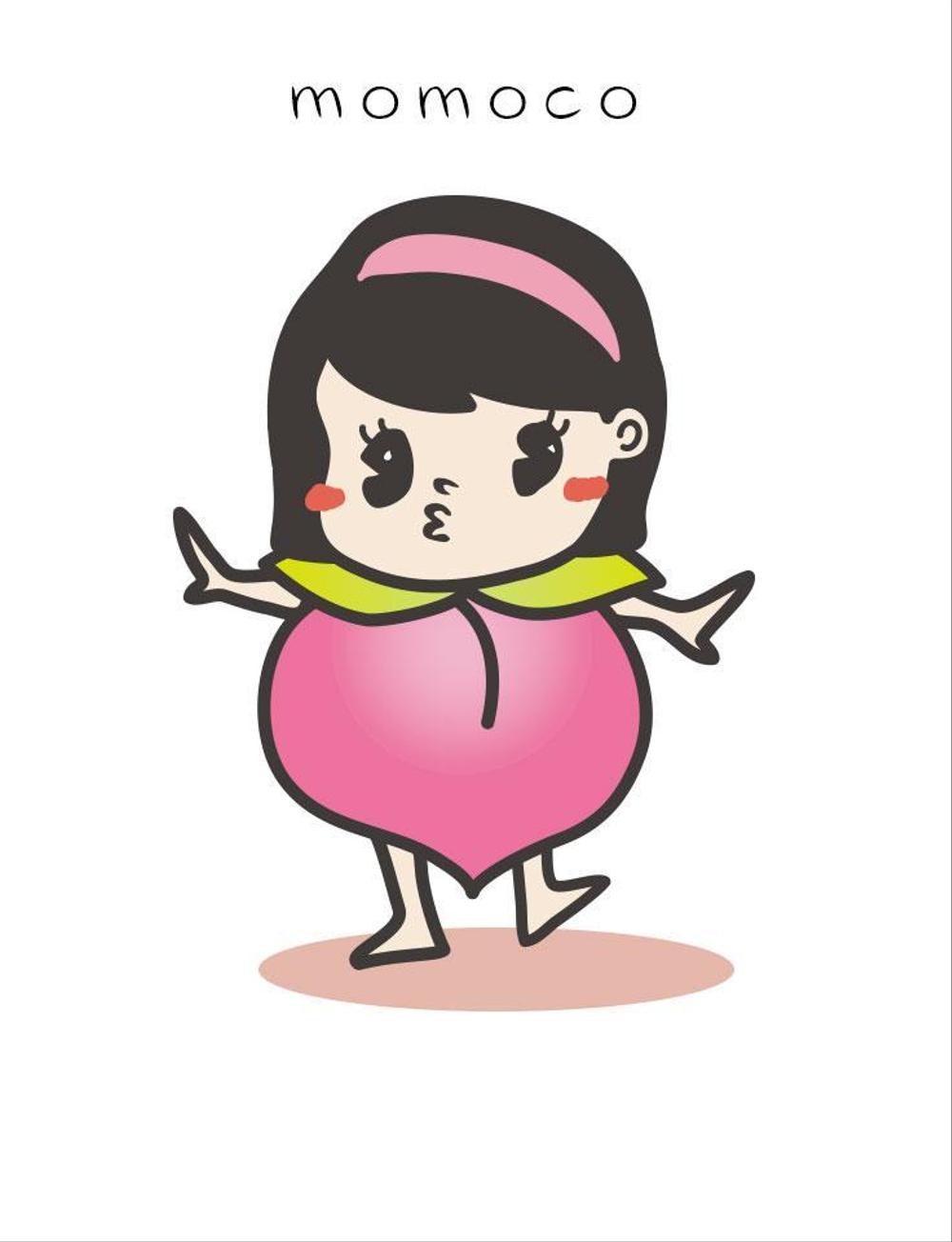 「もも」のキャラクターデザイン