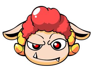 井神智志 (inouemoro)さんのロックテイストのある羊のイラスト（キャラクター）顔（頭）部分アップ希望への提案