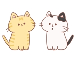 ねね子 (neneko)さんの２匹の可愛い子猫のLINEスタンプデザイン  (さらに "+５万円" にて直接指名依頼あり!!)への提案