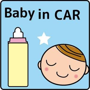 しろうさ (shirousamint)さんの車に貼る「Baby in CAR」又は「Kids in CAR」のオリジナルステッカーへの提案