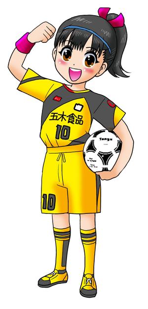 タケロボ (takerobo)さんのサッカー女子（女の子）のイラストへの提案
