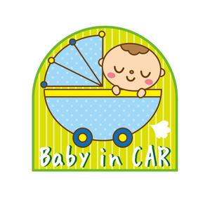 morino I.D. (illust_morino)さんの車に貼る「Baby in CAR」又は「Kids in CAR」のオリジナルステッカーへの提案