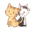 藤色あいこ (skycrystali)さんの２匹の可愛い子猫のLINEスタンプデザイン  (さらに "+５万円" にて直接指名依頼あり!!)への提案