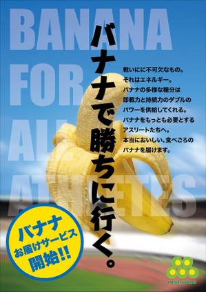 さんのおいしいバナナが届くサービスのチラシ（DM）A4両面への提案