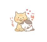 イラストレーター　せきねゆうこ (yuccoroling)さんの２匹の可愛い子猫のLINEスタンプデザイン  (さらに "+５万円" にて直接指名依頼あり!!)への提案