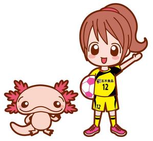 ヤマサキカヅヨ (yamasaki54)さんのサッカー女子（女の子）のイラストへの提案