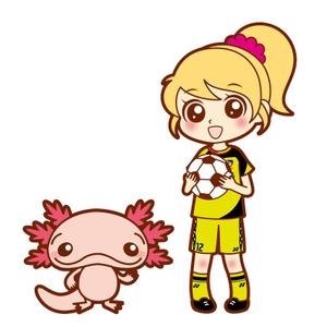 hatty3270さんのサッカー女子（女の子）のイラストへの提案