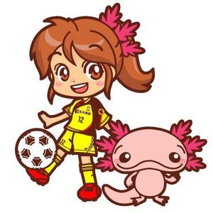 ヤンロン (yanron)さんのサッカー女子（女の子）のイラストへの提案
