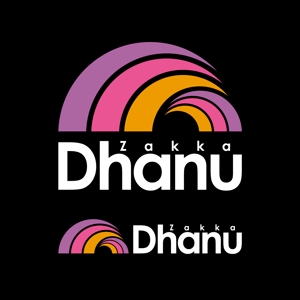 ロゴ研究所 (rogomaru)さんの雑貨店「Dhanu」(虹)のロゴ募集への提案