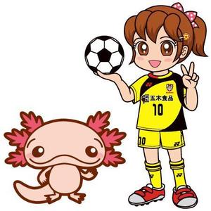 ebtenさんのサッカー女子（女の子）のイラストへの提案