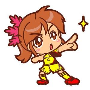 ヤンロン (yanron)さんのサッカー女子（女の子）のイラストへの提案