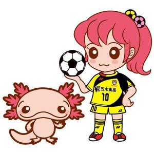 ebtenさんのサッカー女子（女の子）のイラストへの提案